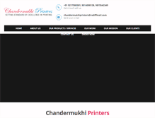 Tablet Screenshot of chandermukhiprinters.com